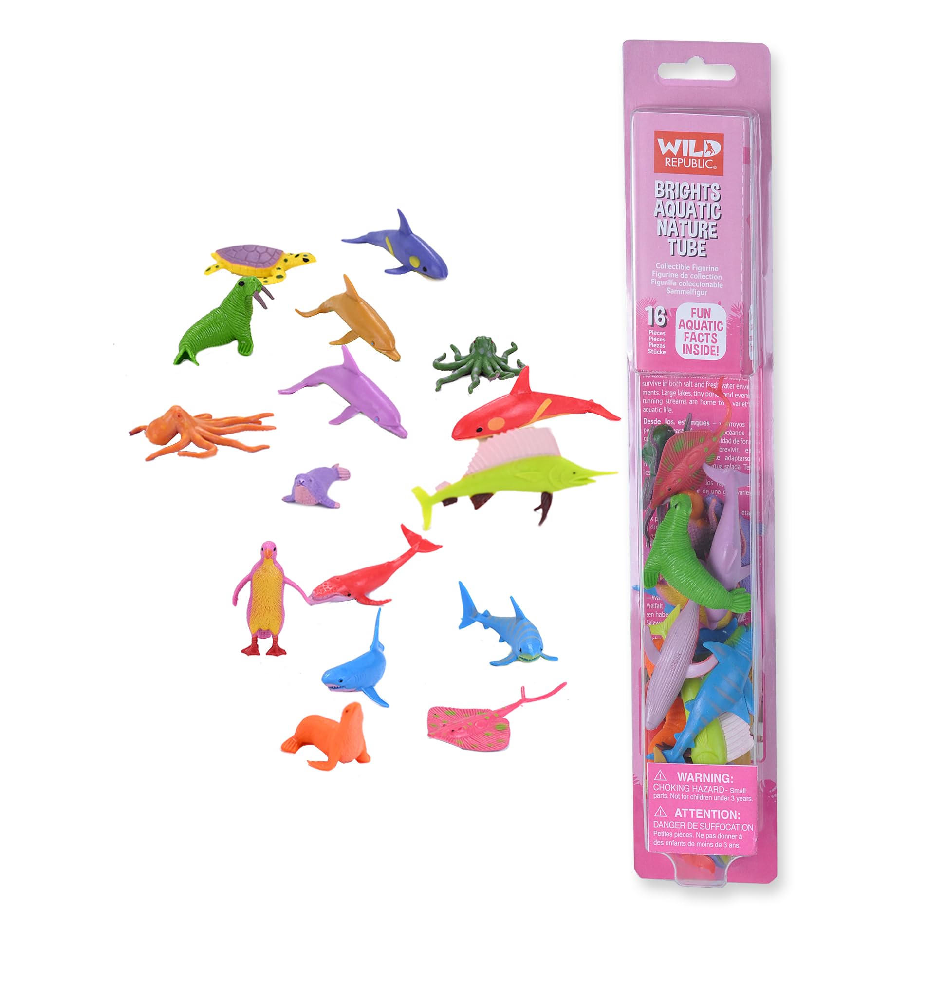 Amazon.com: Wild Republic Bright Aquatic Animals, Nature Tube
